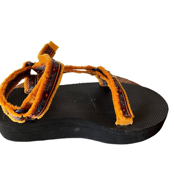 Teva Flatform Universal Maressa Womens Sandals Sunflower Multi Size W7 F3019D Mi - Picture 7 of 10
